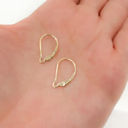 Gold-Filled Plain Leverback Interchangeable Ear Wire